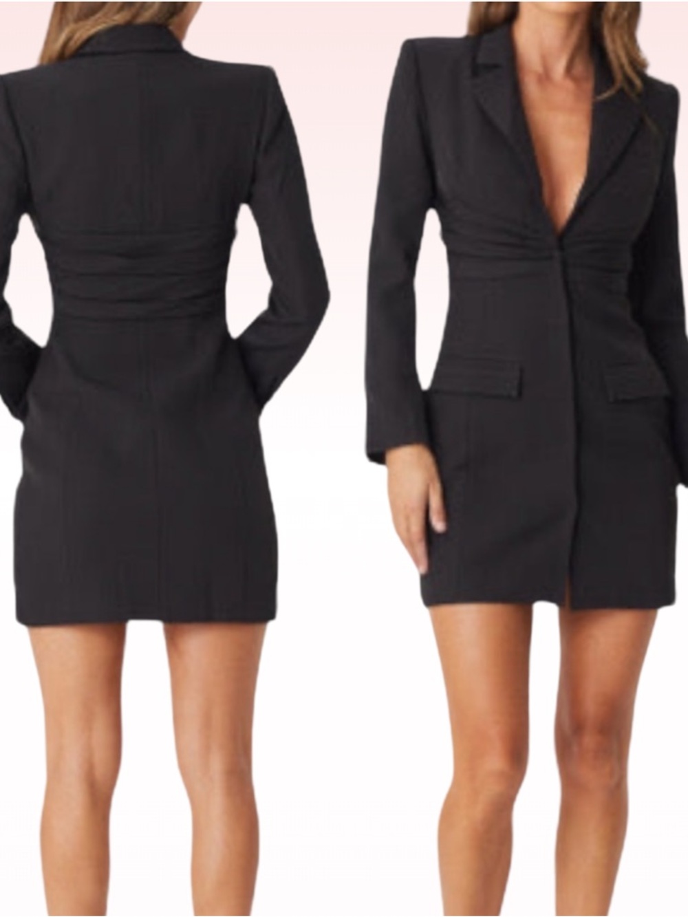 Nwt BIANCA AND BRIDGETT Drea Black Blazer Dress (Sz 6)